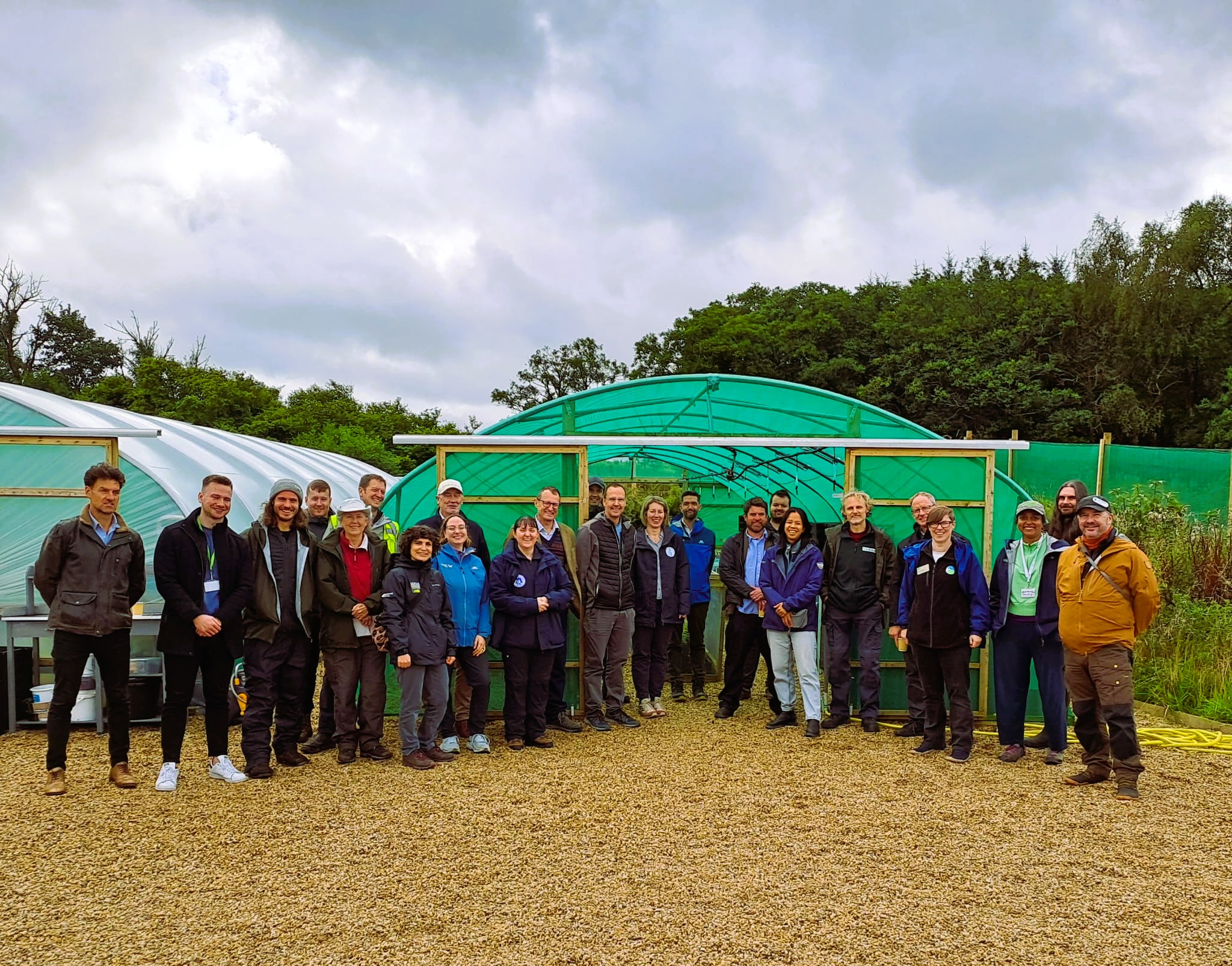 Image: Guests gather at Lomond Plant Nursery for the official launch event in September Credit @Trust in the park